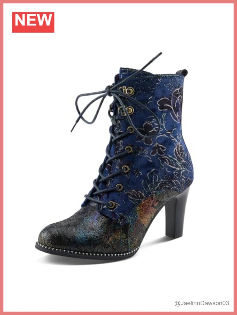 Faux Suede Ankle Booties with Lace-Up and Inside Zipper